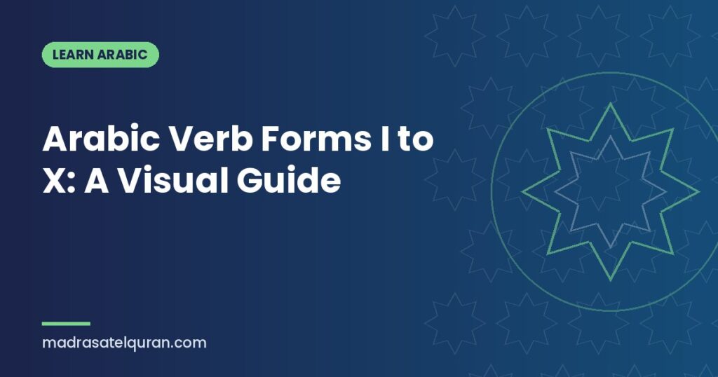 Arabic Verb Forms I to X: A Visual Guide
