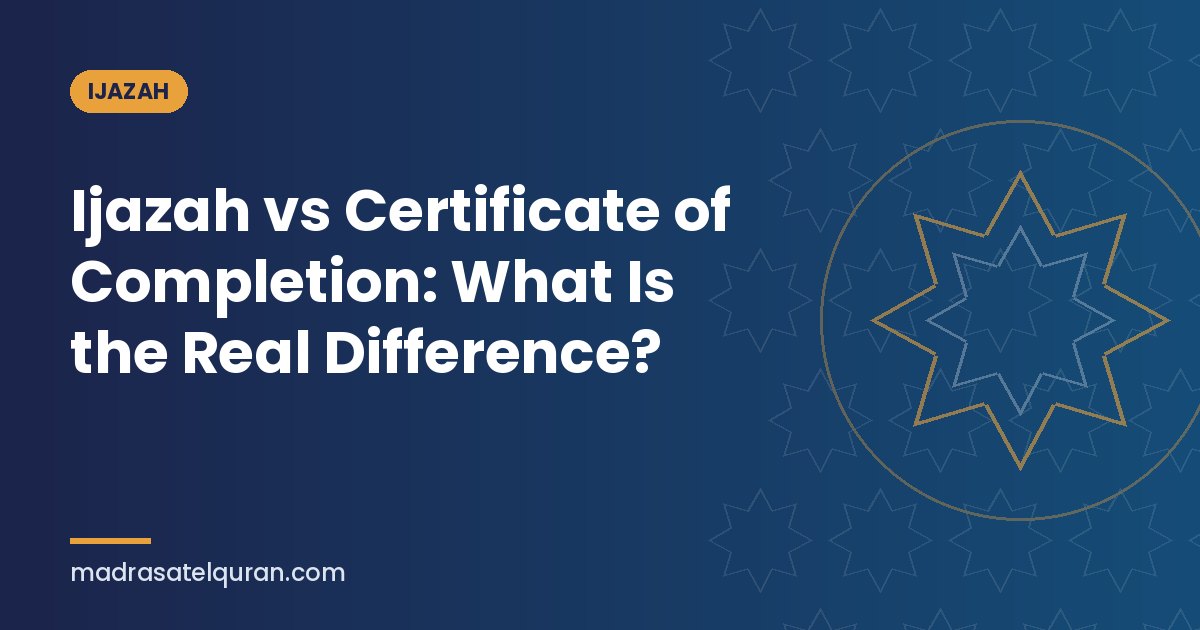 Ijazah vs Certificate of Completion: What Is the Real Difference?