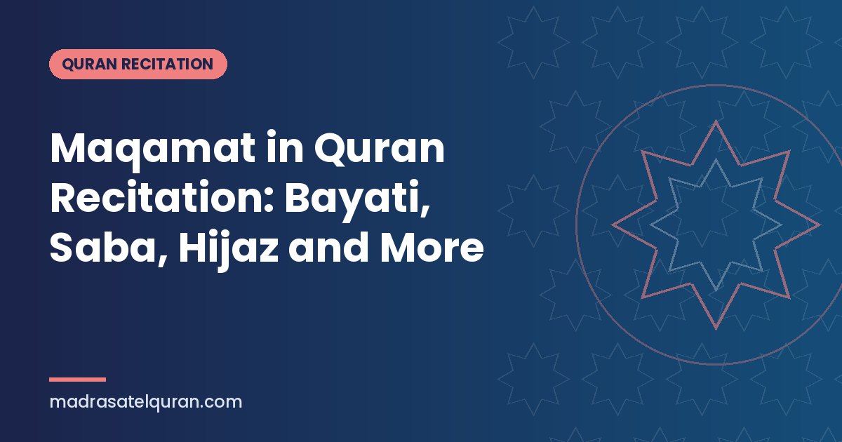 Maqamat in Quran Recitation: Bayati, Saba, Hijaz and More