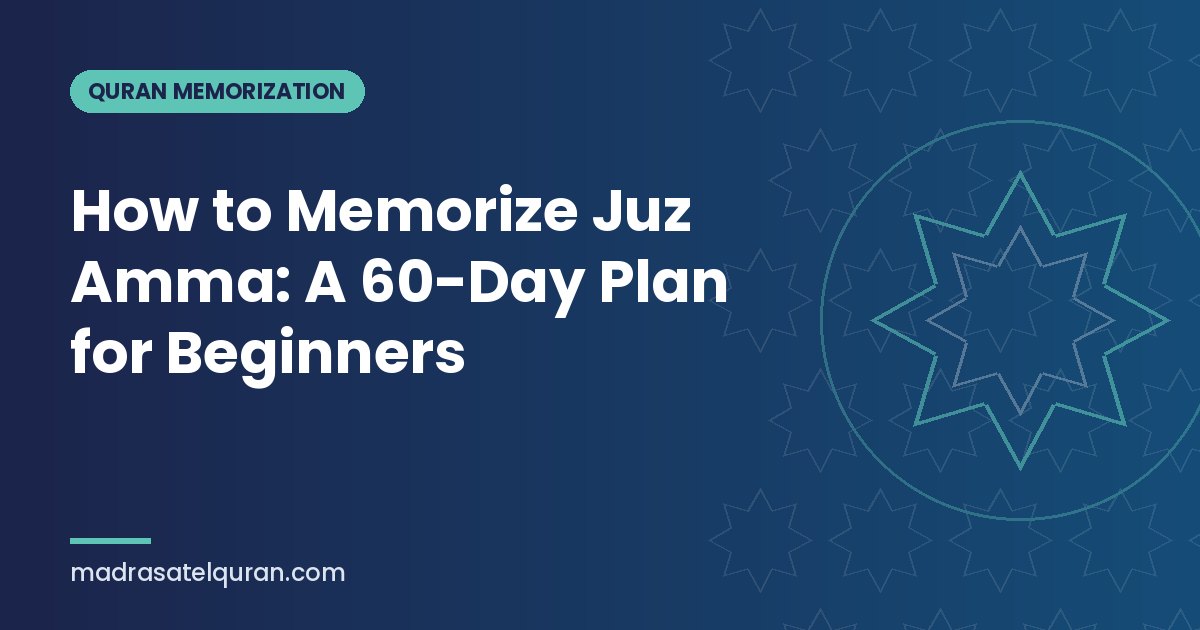 How to Memorize Juz Amma: A 60-Day Plan for Beginners