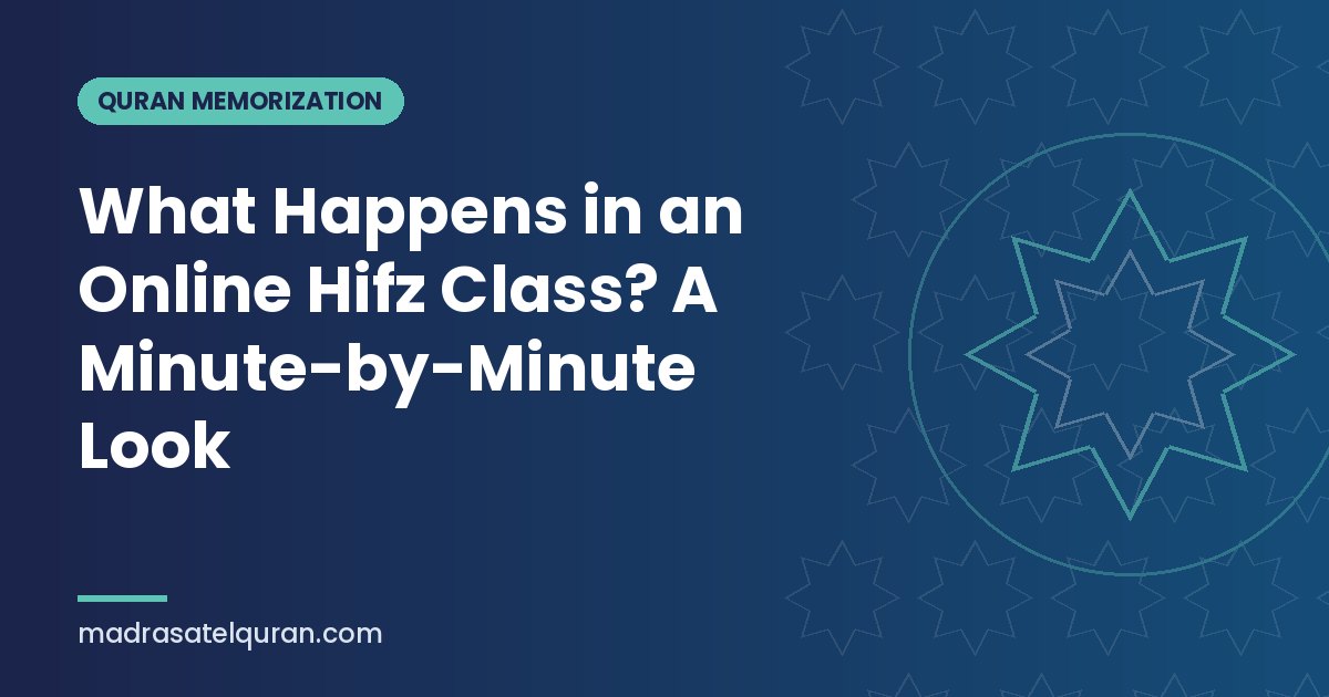 What Happens in an Online Hifz Class? A Minute-by-Minute Look